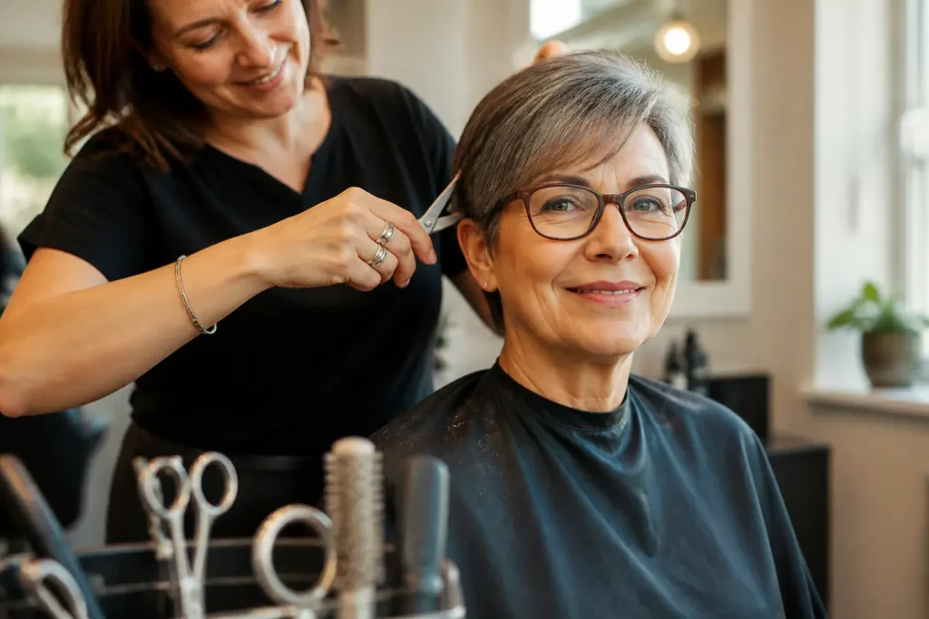 Coupes de cheveux femme 50 ans avec lunettes : nos meilleures idées