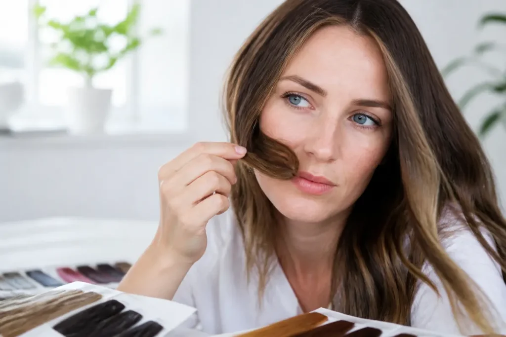 Quelle couleur de cheveux pour peau claire et yeux bleus ?