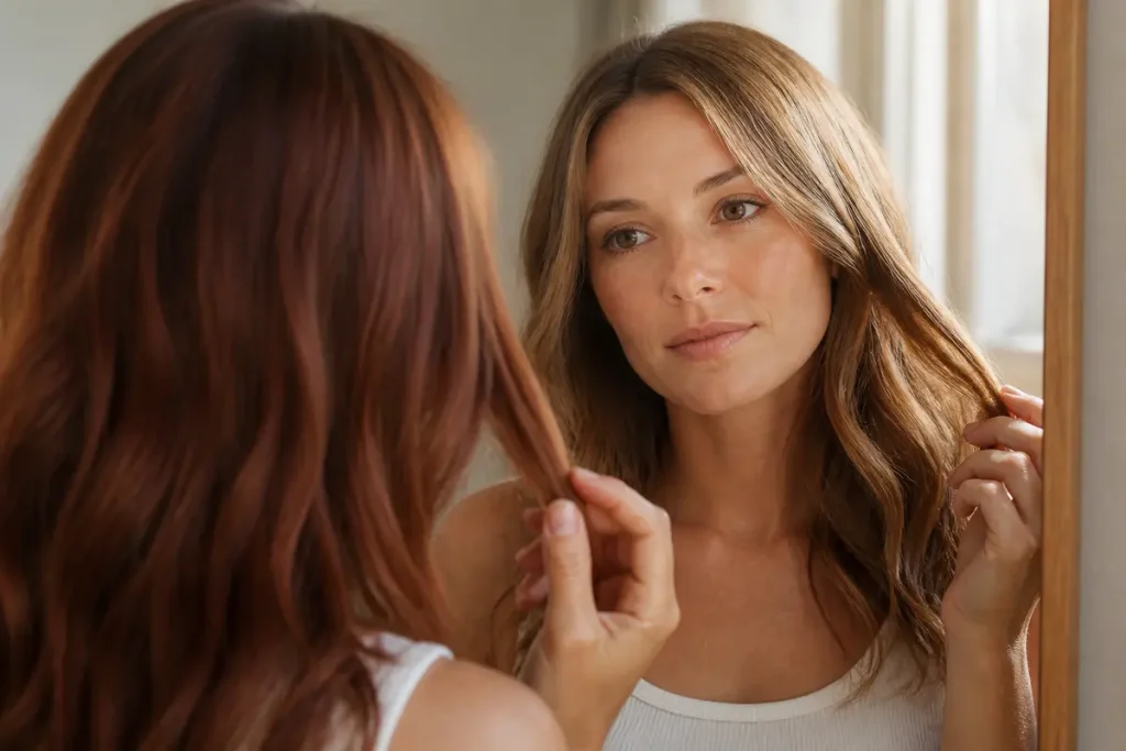 Quelle couleur de cheveux pour yeux marrons et peau claire ?